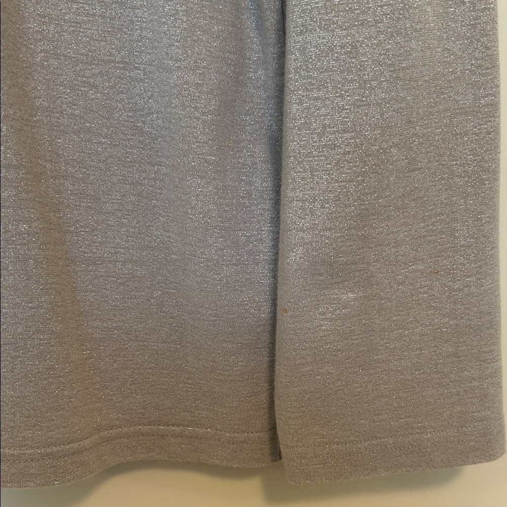 Talbots Light Gray/silver mock Turtleneck size large - Picture 5 of 7